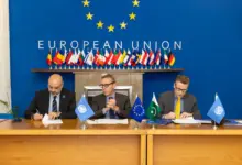 Representatives of EU, UNDP and UNODC sign rule of law agreement in Islamabad