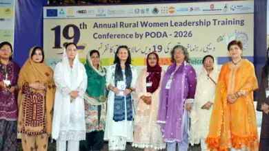 Rural women leaders attending PODA Pakistan annual conference