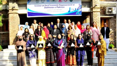 Women entrepreneurs display startups at SBBWUP seminar in Peshawar