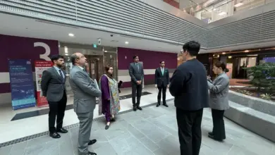 Federal Minister Shaza Fatima Khawaja during visit to Pangyo Techno Valley in Seoul