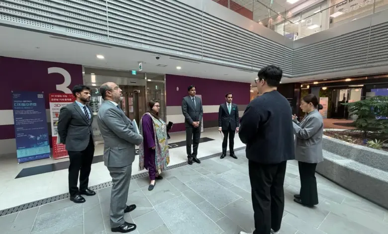Federal Minister Shaza Fatima Khawaja during visit to Pangyo Techno Valley in Seoul