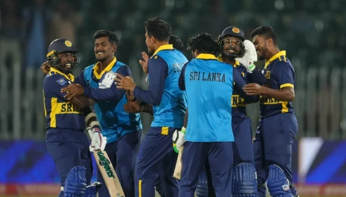 Sri Lanka batters during the ODI run chase against England in Rawalpindi