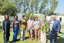 Diplomatic delegation visiting Sundas Foundation Centre