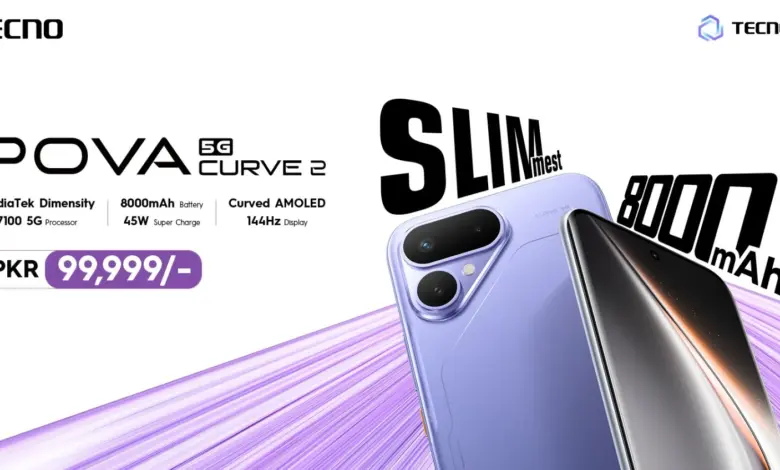 TECNO POVA Curve 2 5G smartphone launched in Pakistan
