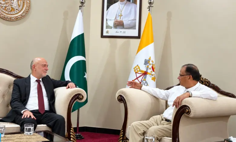 Halil Demir meeting Archbishop Dr Joseph Arshad in Islamabad