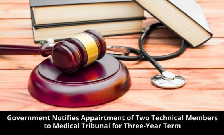 medical tribunal - Government Announces Two Medical Tribunal Appointments