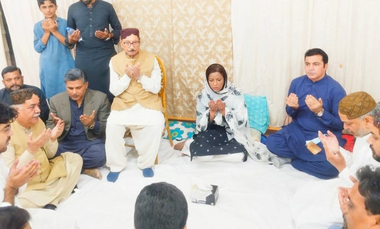 bhutto condolence - Bhutto Condolence Visit by Qaim Ali Shah and Dr Nafisa