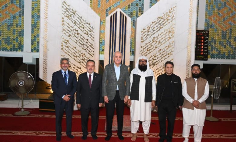 faisal mosque - Turkish Speaker Visits Faisal Mosque Islamabad