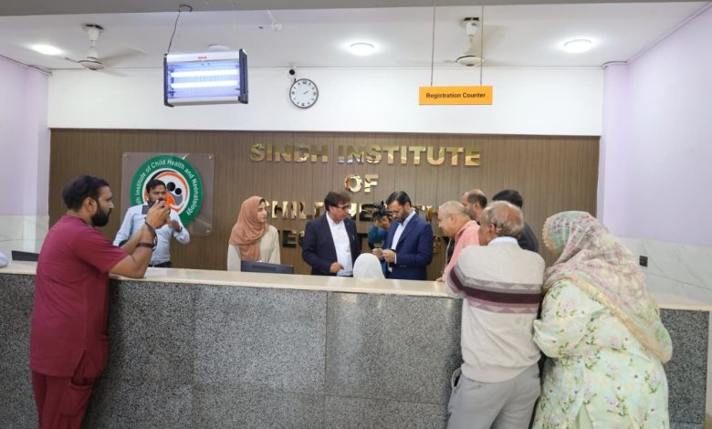 sindh child health - Mustafa Kamal Inspects Sindh Child Health Center